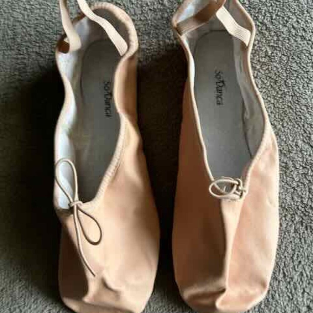 So Dance All Leather Ballet Slippers size 10 Pink